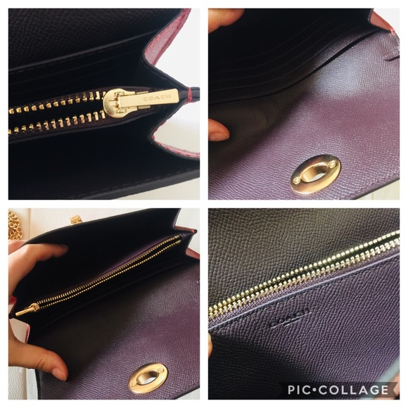 NWT $250 Coach Crossbody Chain wristlet bag clutch - Picture 6 of 8